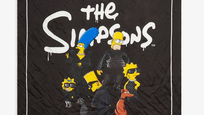 balenciaga and the simpsons collab.