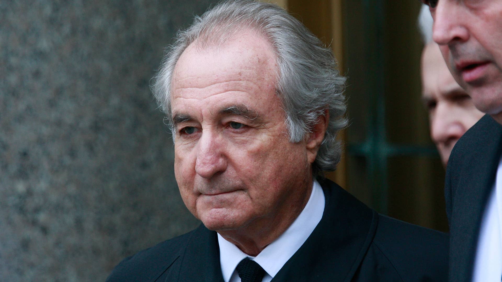 Bernard Madoff photographed leaving court.