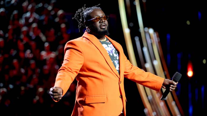 T-Pain performing at iHeartRadio Awards