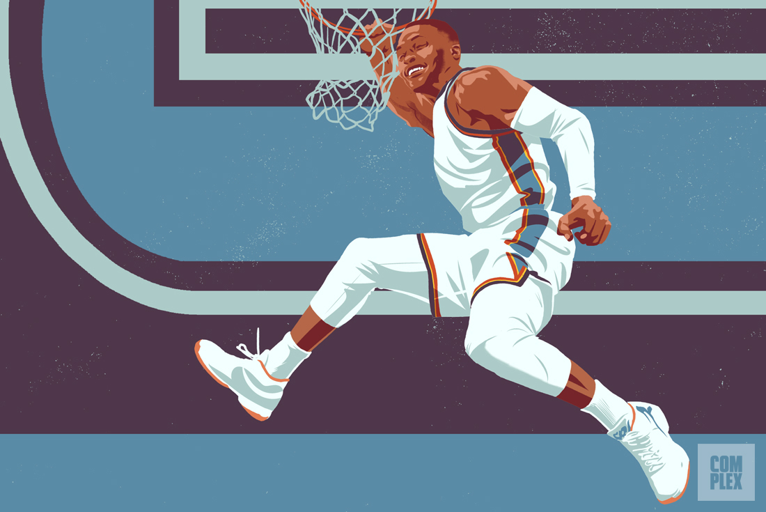 Russell Westbrook NBA MVP Race Longcroft Illustration 2017