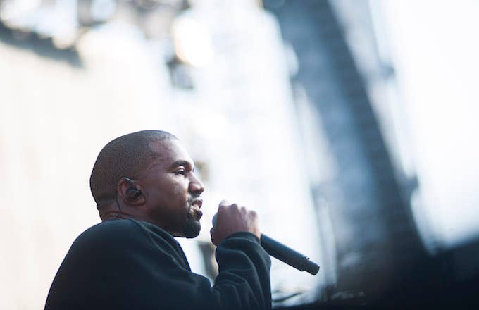 Kanye West at Chance the Rapper&#x27;s Magnificent Coloring Day Festival