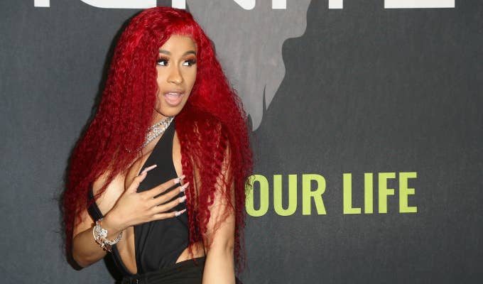 Cardi B attends Ignite's Angels and Devils Pre Valentine's Day Party