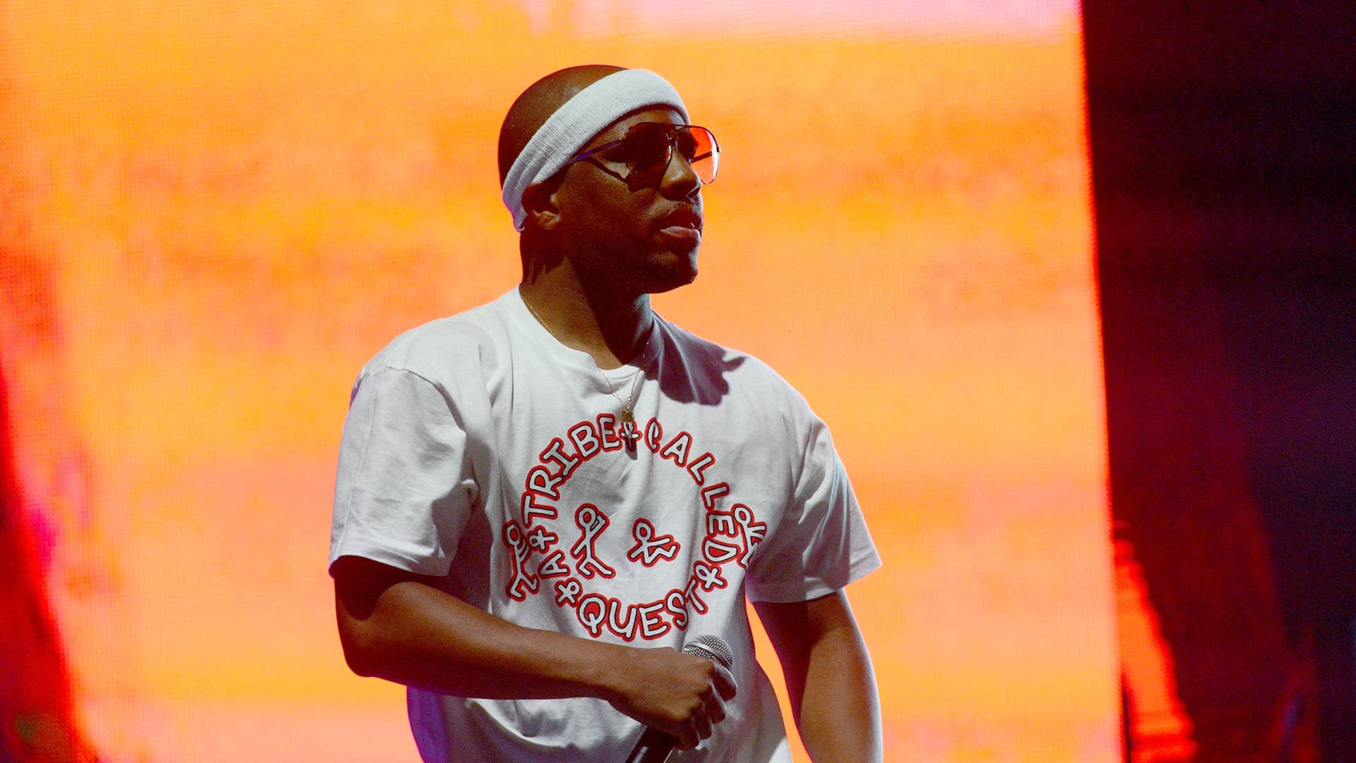 Rapper Consequence performs onstage with A Tribe Called Quest