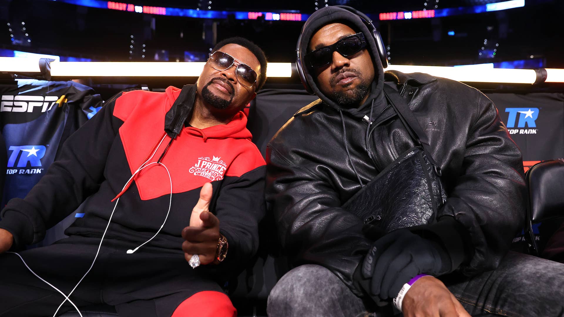 Kanye West and J Prince in Atlanta