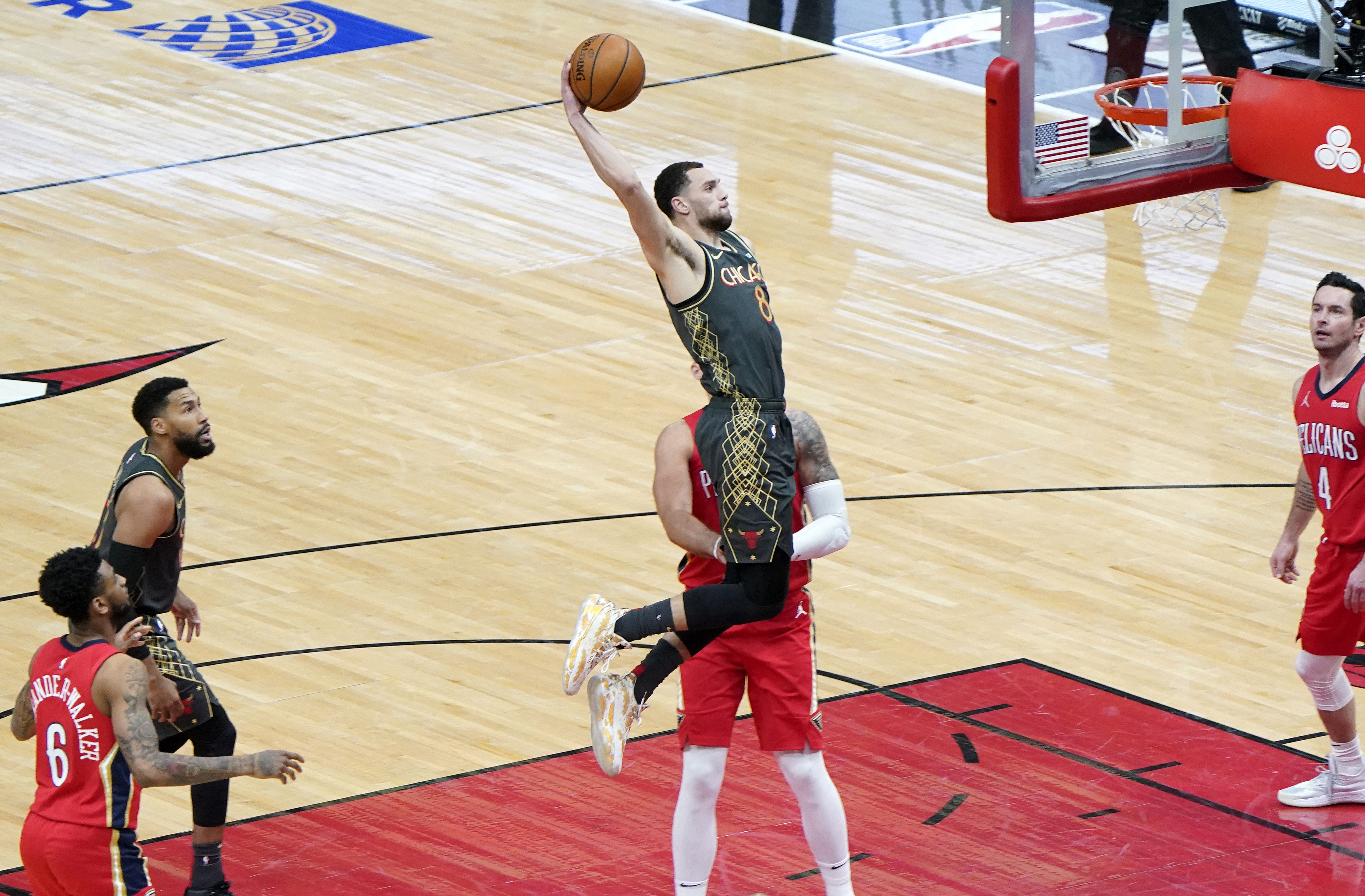 Zach LaVine Bulls Pelicans Chicago 2021