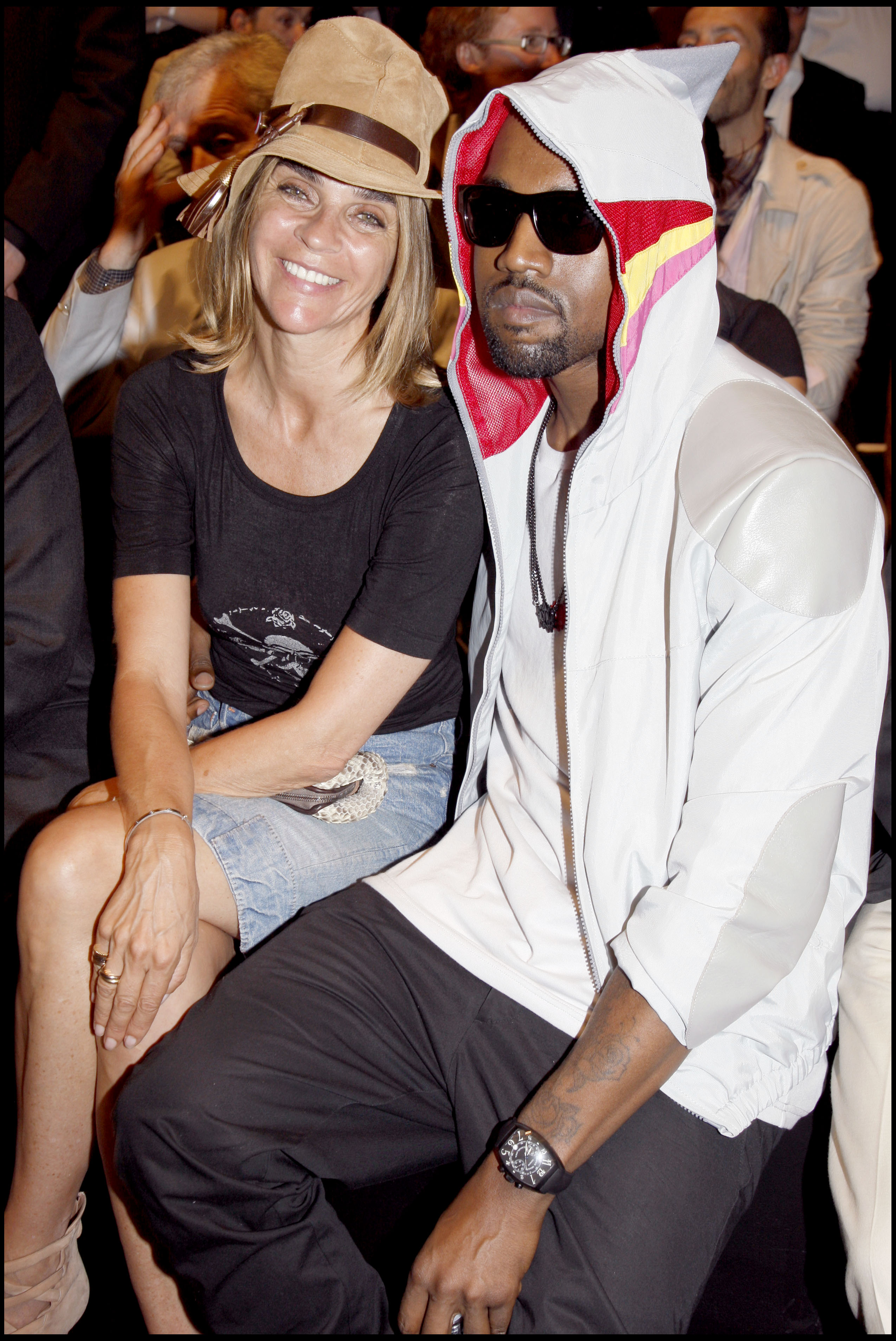 Kanye wearing Pastelle hoodie