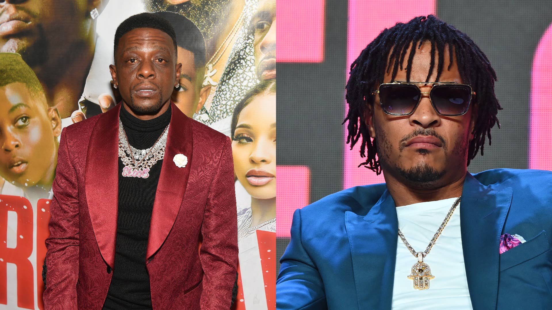 T.I. onstage during 2022 InvestFest; Boosie Badazz attends "Where's MJ?" premiere