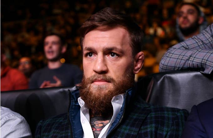 UFC fighter Conor McGregor in attendance at the TD Garden