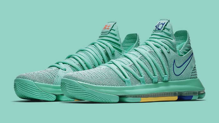 Nike KD 10 X City Edition Hyper Turquoise Racer Blue Release Date 897816 300 Main