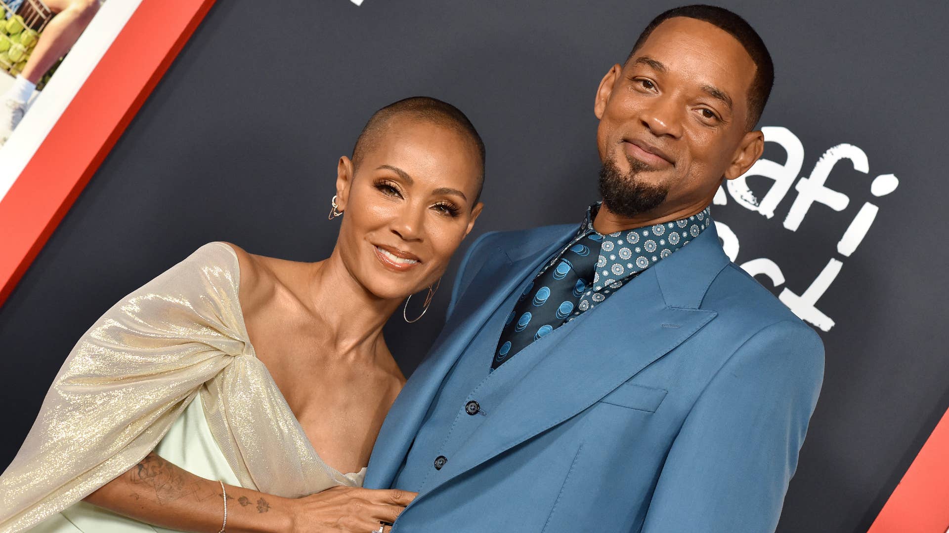 Jada and Will are seen on the carpet for 'King Richard.'