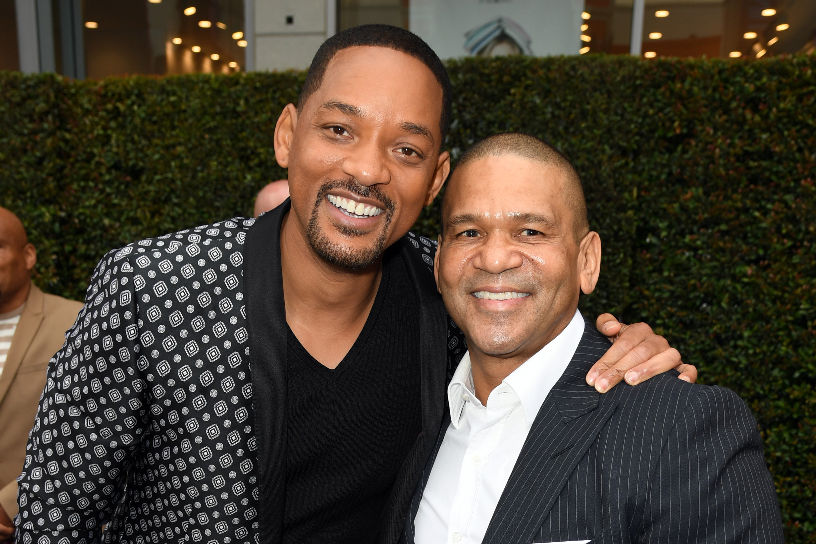 Will Smith and Benny Medina attends the premiere of Disney&#x27;s &quot;Aladdin&quot;