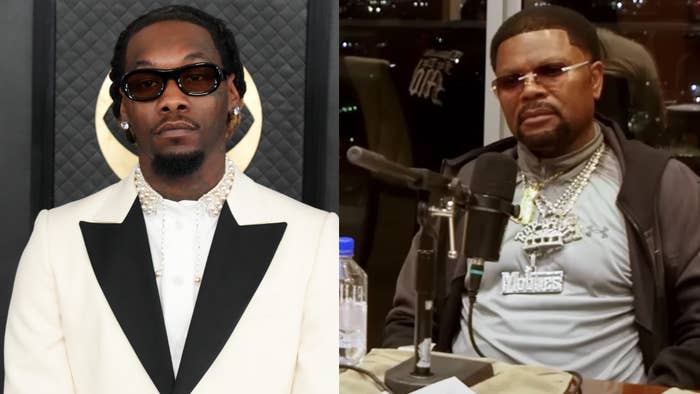 Offset and J Prince are pictured in side by side pics