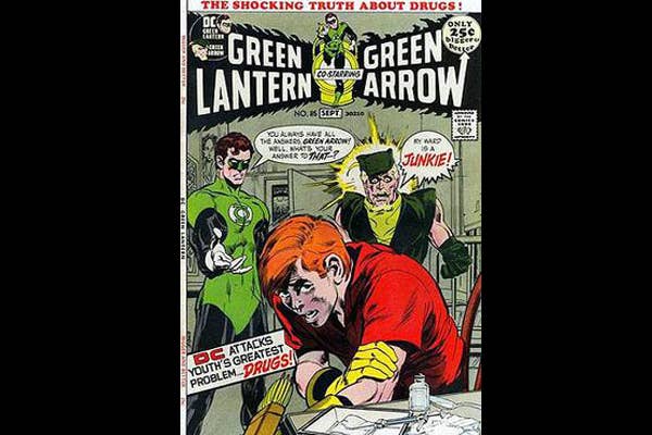 Green Arrow's Shocking Heroin Cover Art is Now DC Canon