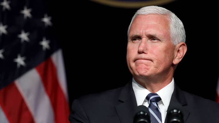 Mike Pence announces the Trump Administration&#x27;s plan to create the U.S. Space Force.