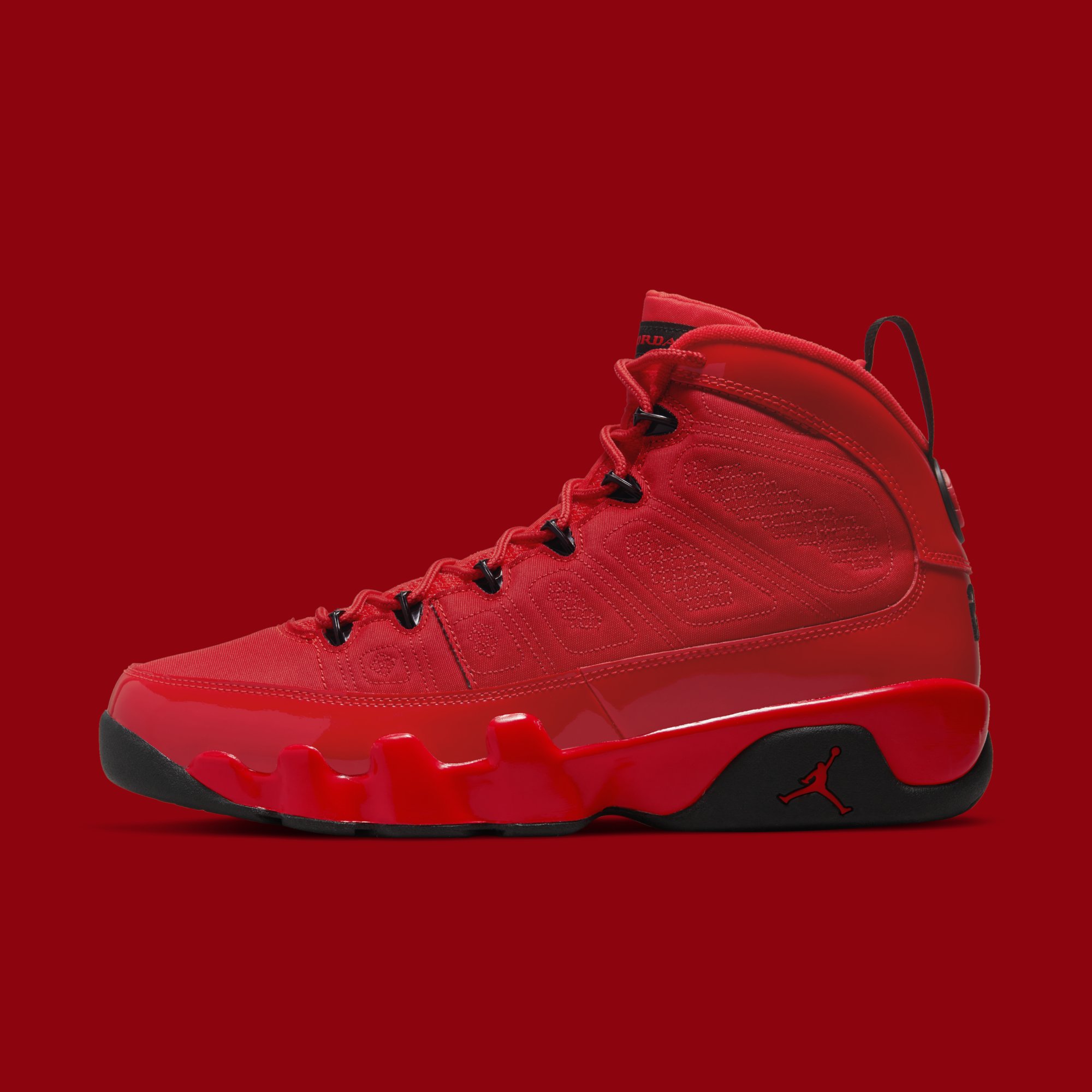 Air Jordan 9 Retro &#x27;Chile Red&#x27; CT8019-600 Lateral