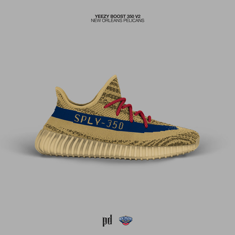 adidas Yeezy 350 Boost V2 NBA New Orleans Pelicans