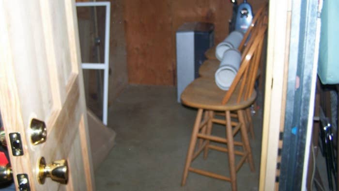 This photo shows the “basement dungeon cell” Olivia Atkocaitis was imprisoned inside when it was photographed by New Boston police in 2011  Read more at: https://www.miamiherald.com/news/nation-world/national/article272018092.html#storylink=cpy