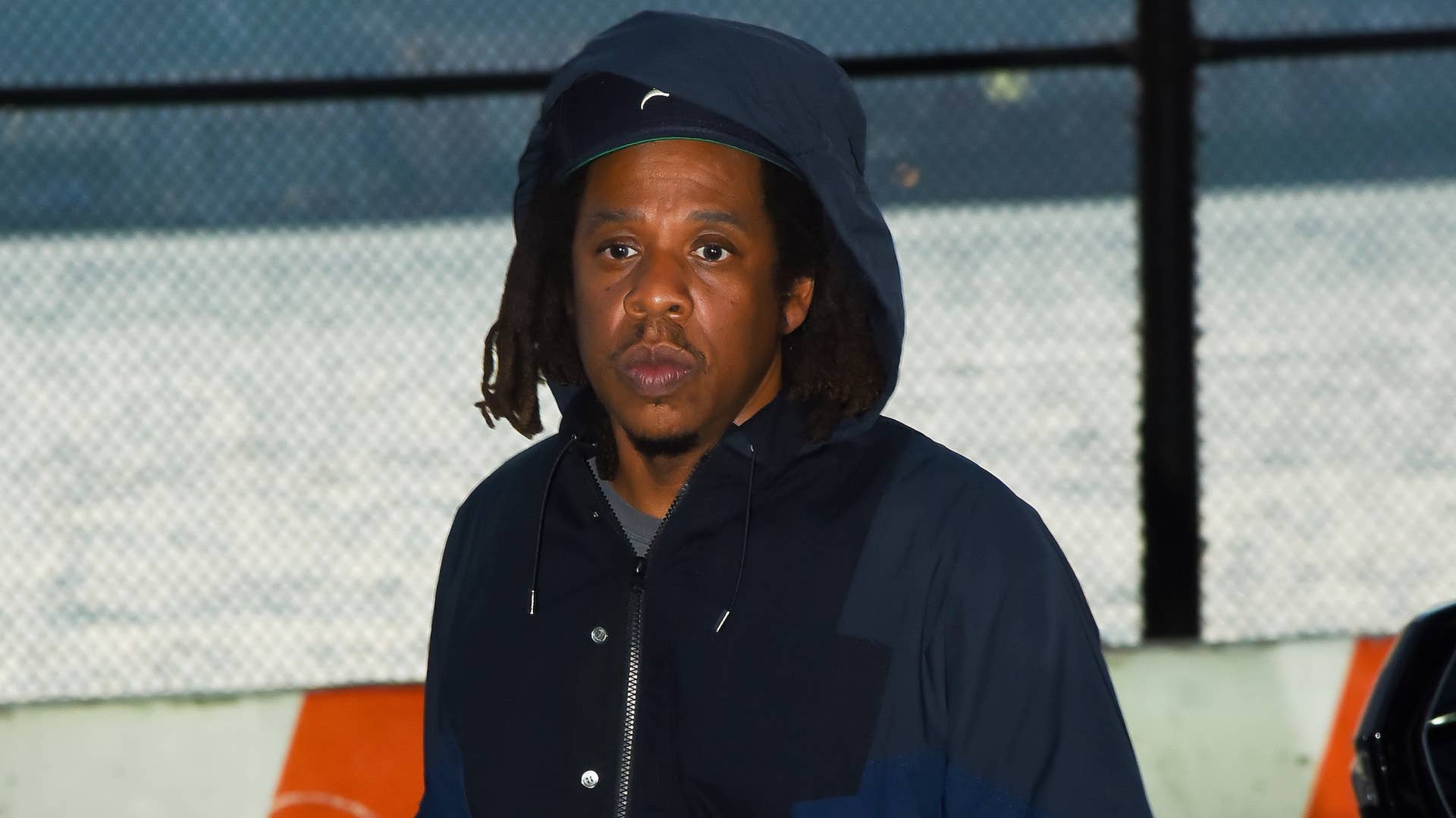 Jay Z is seen outdoors in this photo