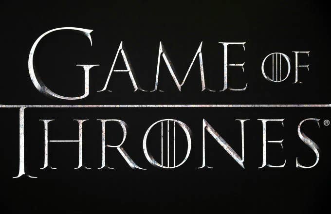 Close up of the Game of Thrones logo