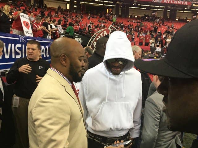 Future Is on the Atlanta Falcons Sideline to Troll Seahawks QB Russell  Wilson