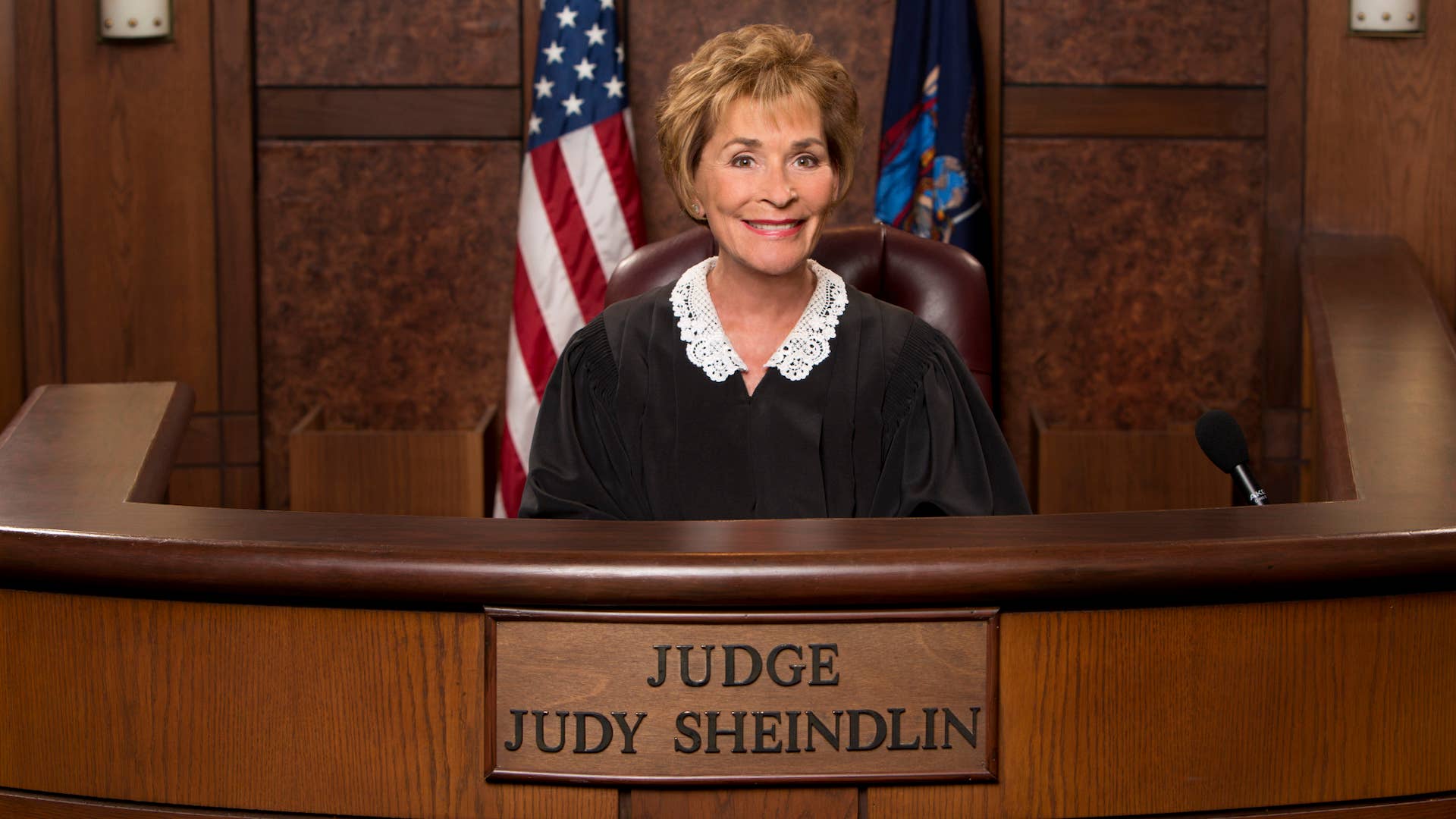 Photo of Judge Judy sitting in her chair
