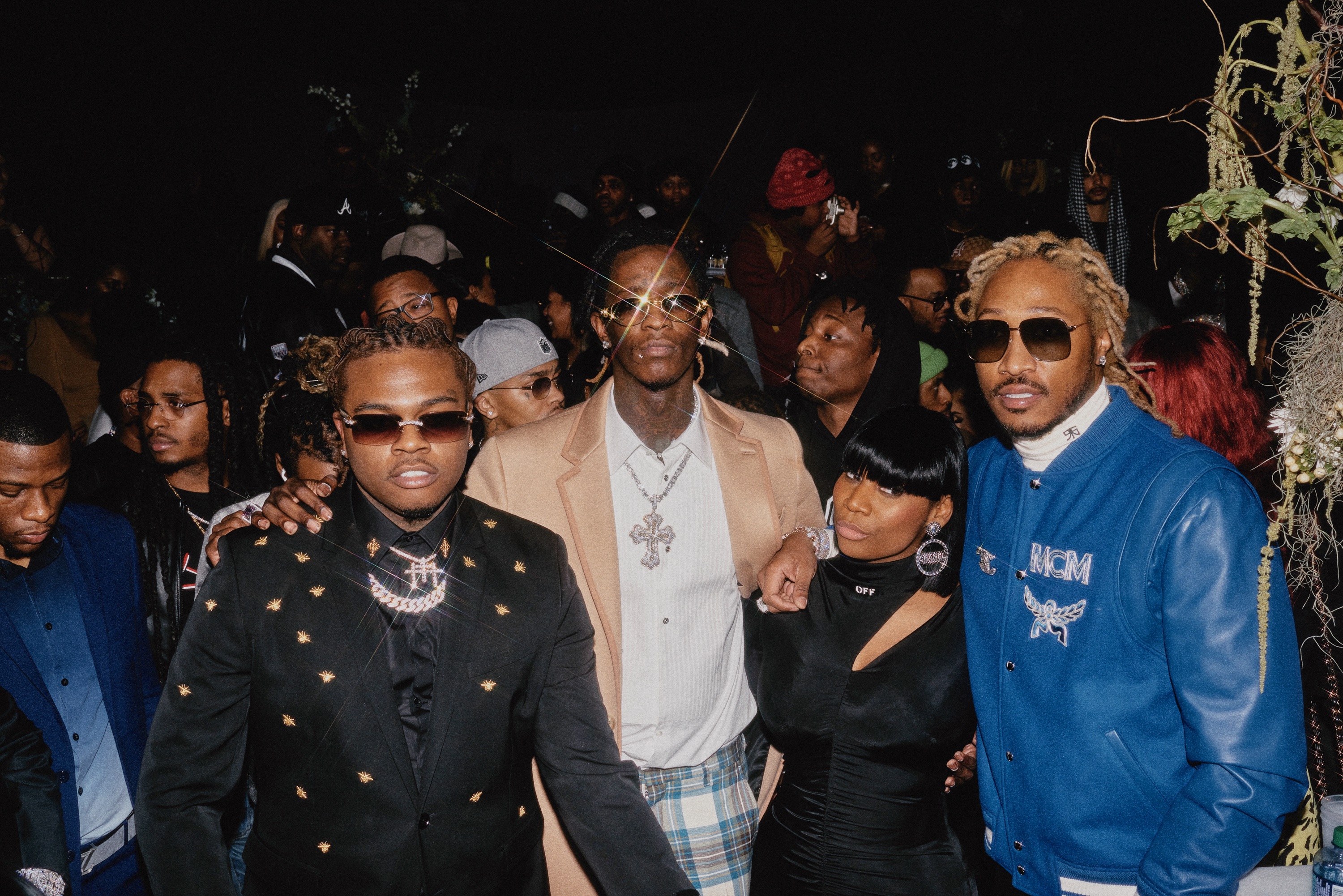 Ebonie Ward with clients Future, Young Thug, and Gunna