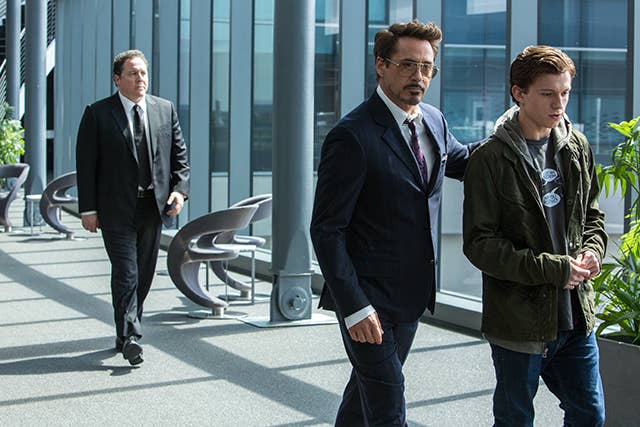 Robert Downey Jr and Tom Holland, &#x27;Spider Man: Homecoming&#x27;