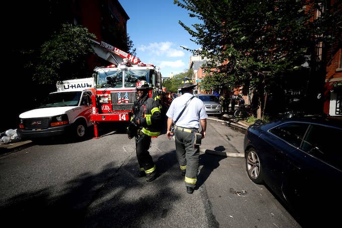 Firefighters in New York