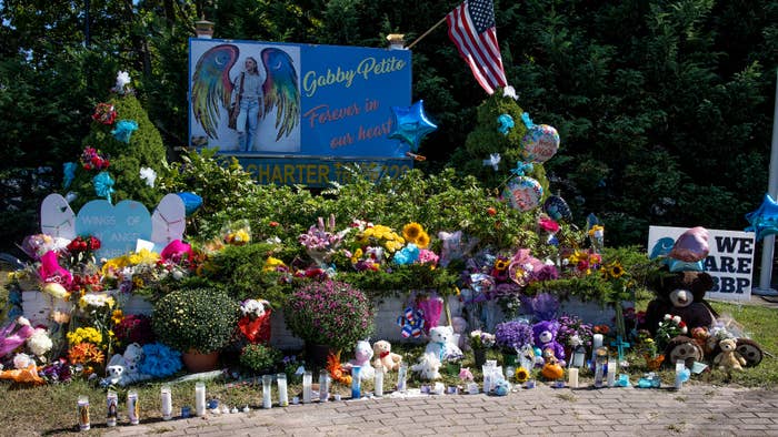 A memorial for Gabby Petito is shown.