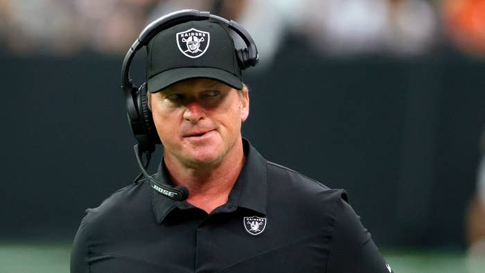 Jon Gruden Raiders head coach.