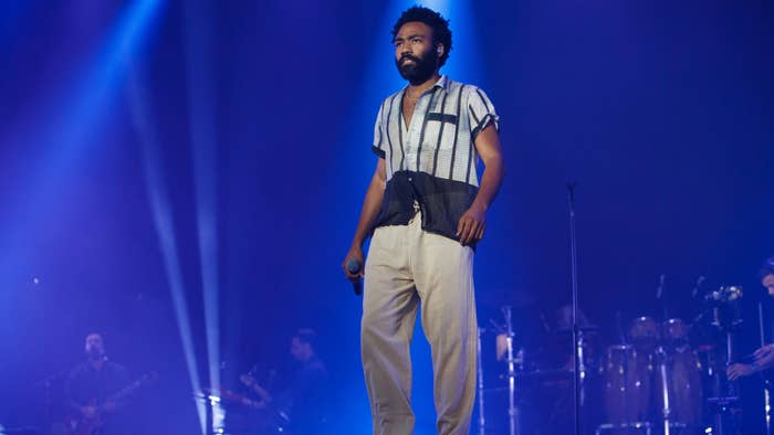 Childish Gambino live performance shown