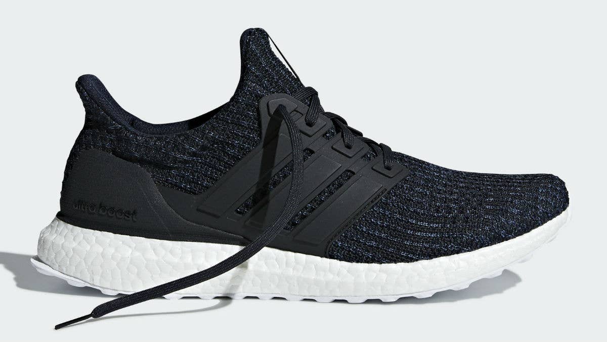 Parley x Adidas Ultra Boost Legend Ink Carbon Core Black Release Date AC7836 Laces