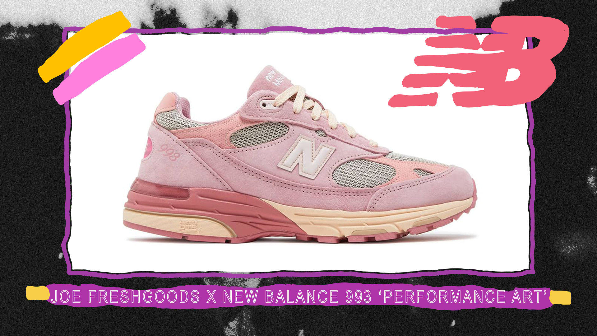 Joe Freshgoods New Balance 993 Pink