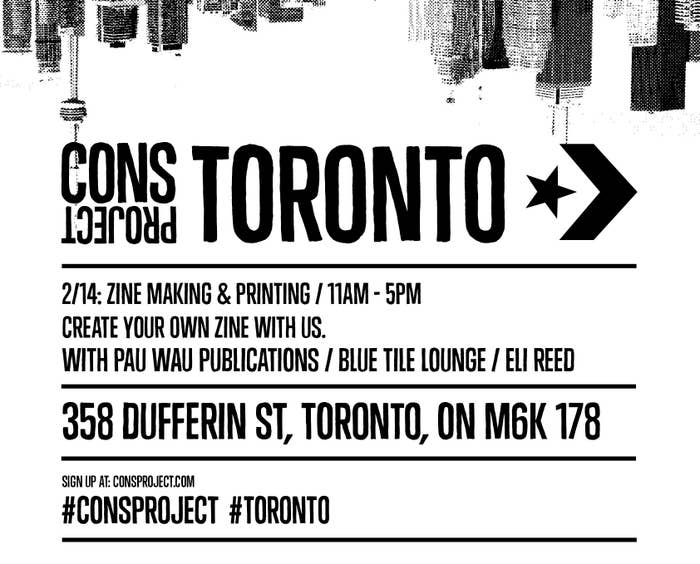 Converse CONS Project Set to Return to Toronto in February 2014