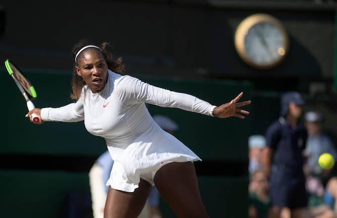 Serena Williams at Wimbledon 2018.