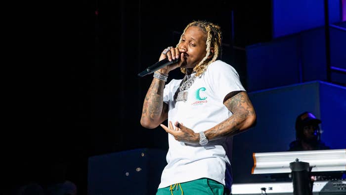 Lil Durk performing on 'Back Outside' Tour