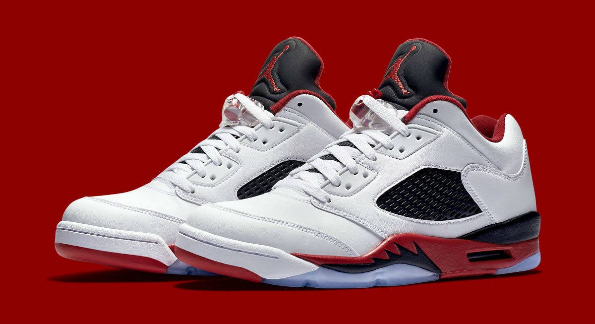 submarino triste pintor Fire Red" Air Jordan 5 Lows Are Right Around the Corner | Complex