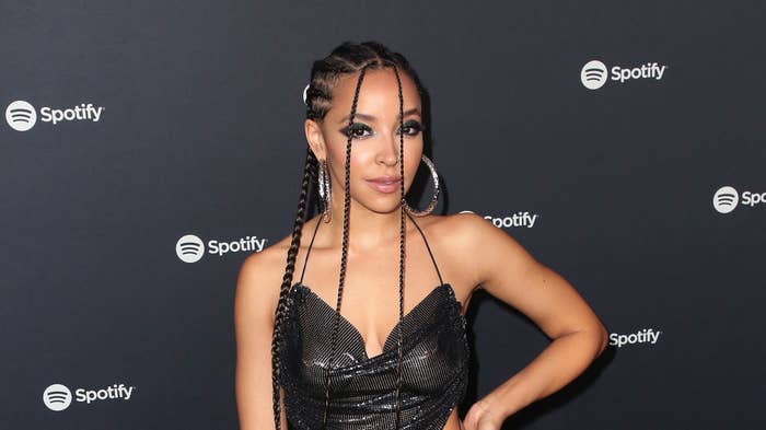 Tinashe attends the Spotify Best New Artist 2020 Party at The Lot Studios