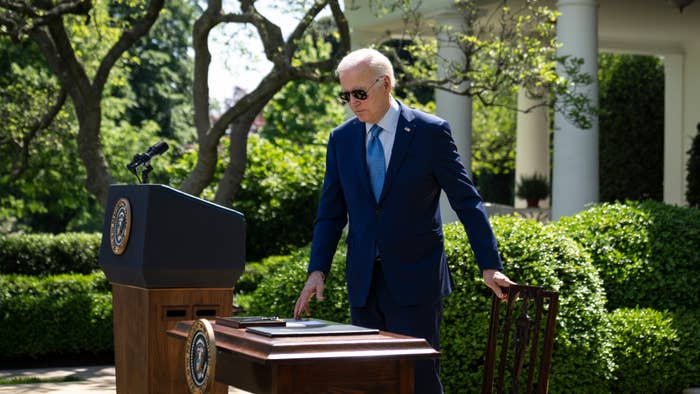 joe biden is seen outdoors