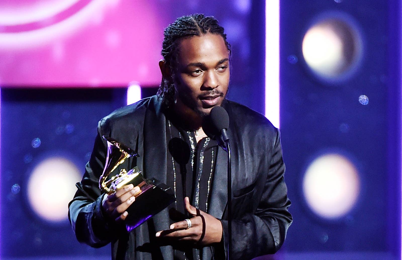 Pharrell Williams Talks Pusha T & Kendrick Lamar Albums at Grammys