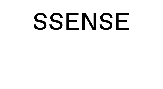 ssense logo is pictured