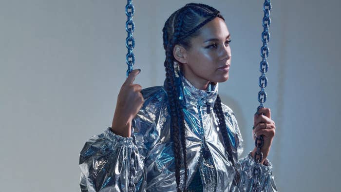 Alicia Keys is seen in a Moncler image