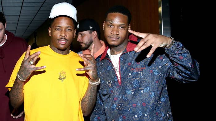 YG and Slim 400 at the 2017 BET Experience at LA Live