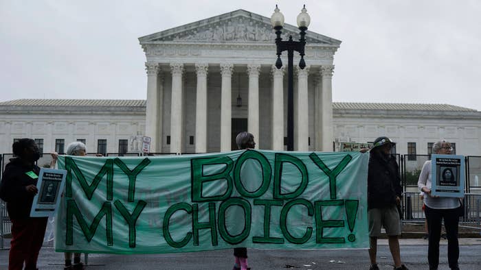 Activists with &quot;Rise Up 4 Abortion&quot; demonstrate outside the U.S. Supreme Court Building
