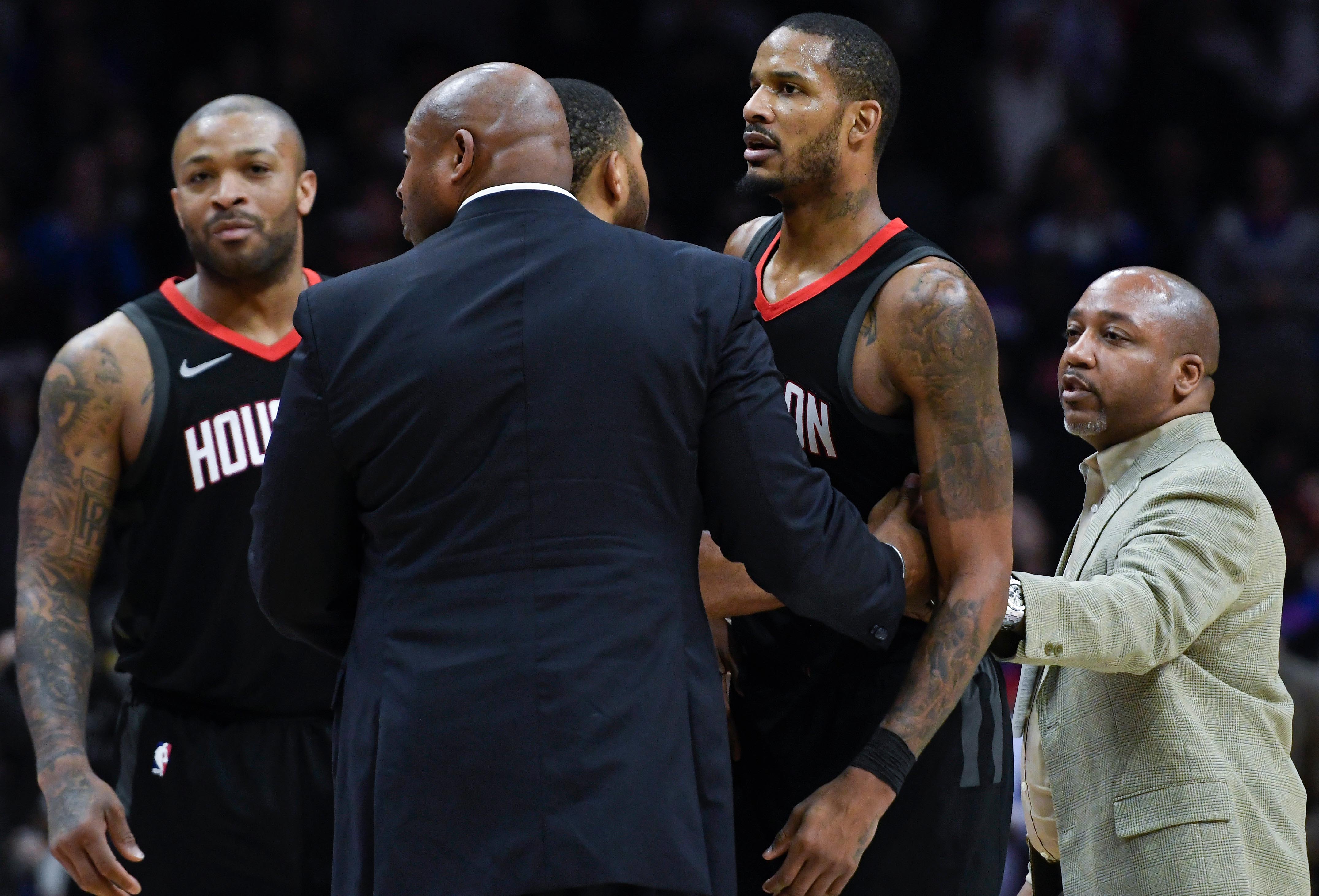 PJ Tucker Trevor Ariza Rockets Clippers 2018