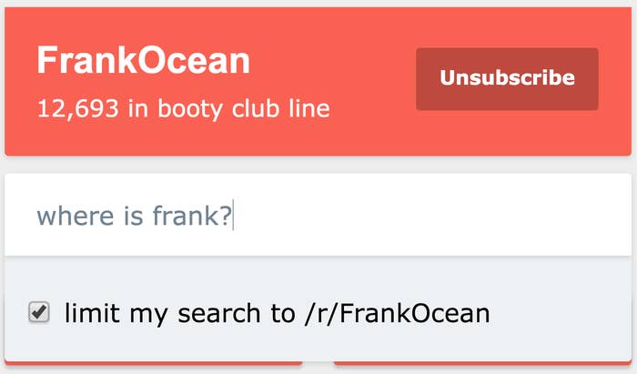 frank ocean subreddit screenshot