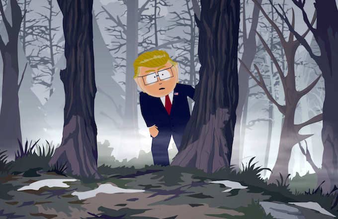 'South Park' character Garrison as Donald Trump