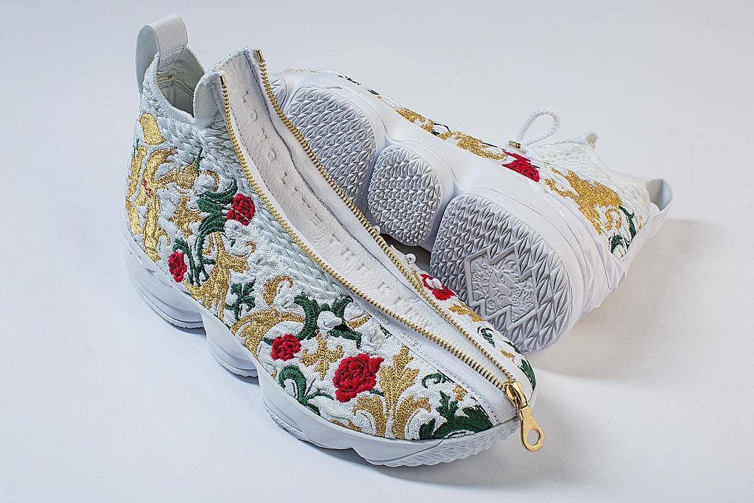 Up Close With The 'Floral' Nike Lebron 15 | Complex