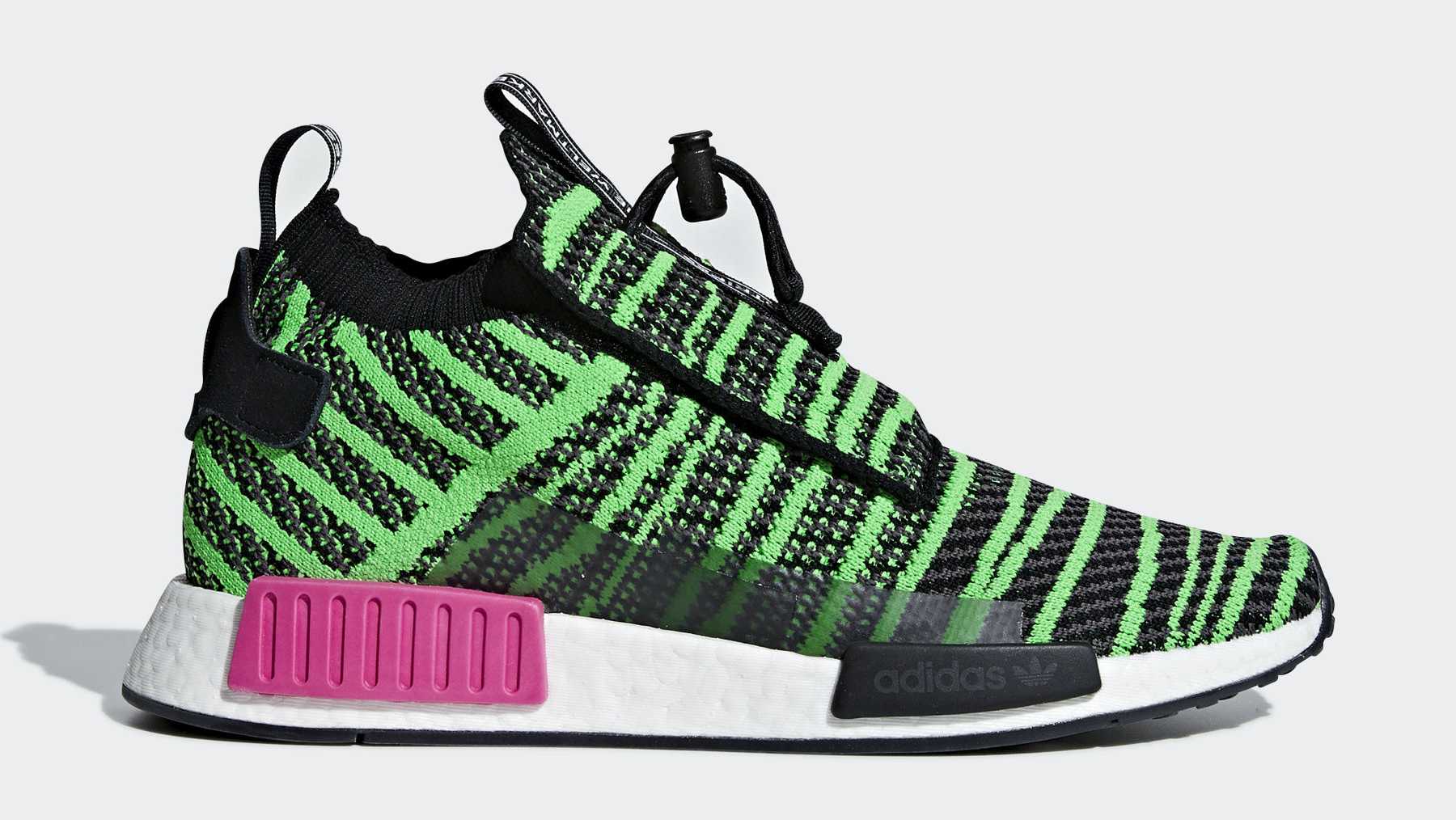 Adidas NMD TS1 Shock Lime Release Date B37628 Profile
