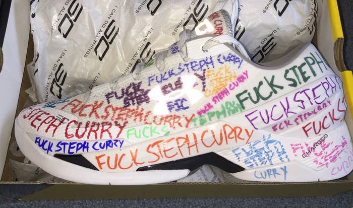 Fuck Steph Curry Under Armour Curry Two Custom